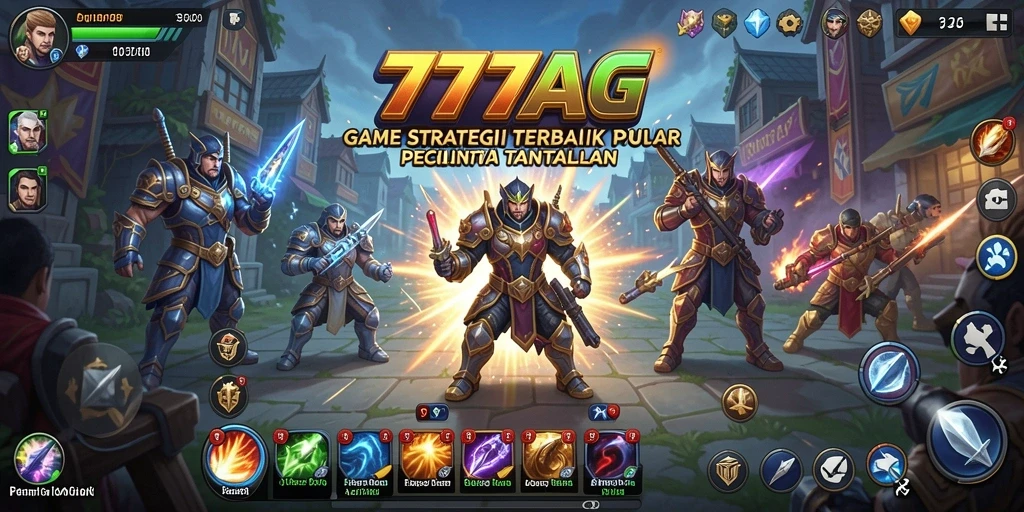 Tangkapan layar gameplay 777AG menampilkan aksi strategi mendebarkan.