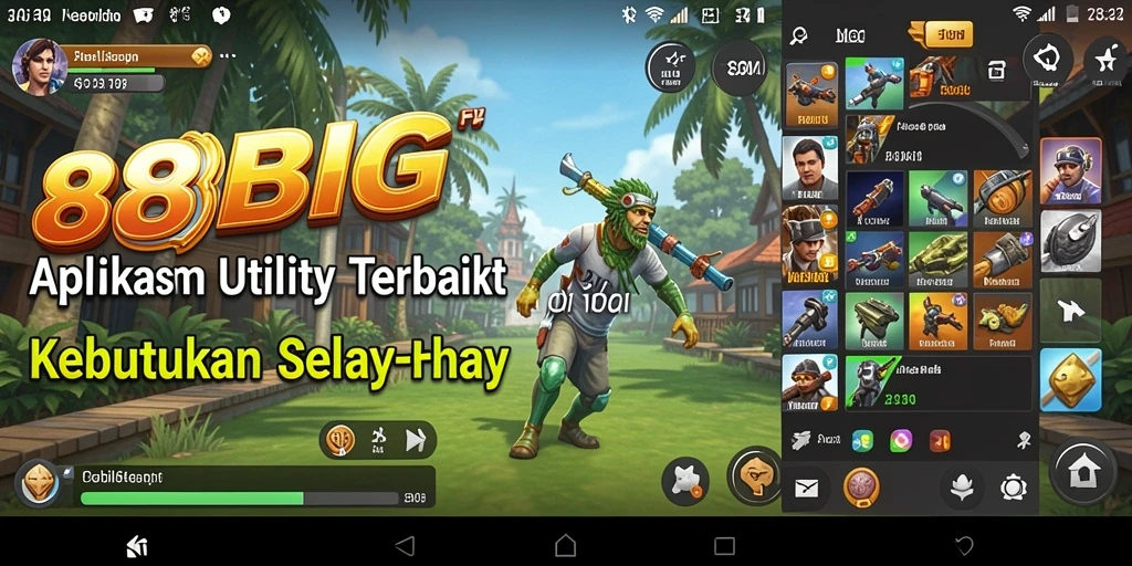 Screenshot utama 88BIG menampilkan antarmuka aplikasi Utility yang intuitif.