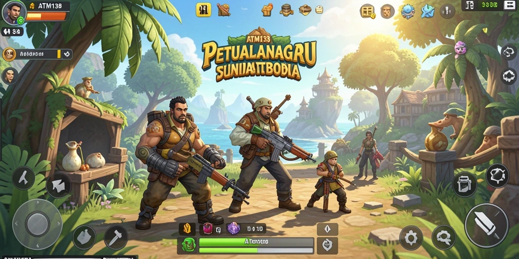 Gameplay seru di dunia terbuka ATM138 yang luas.
