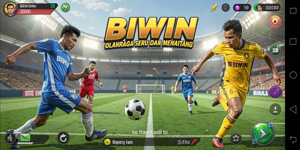 Tampilan gameplay menarik dari BIWIN dengan berbagai olahraga.