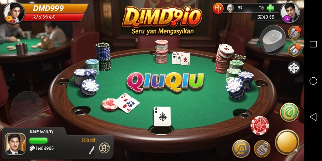 Screenshot gameplay QiuQiu DMD999 yang menarik dan interaktif.