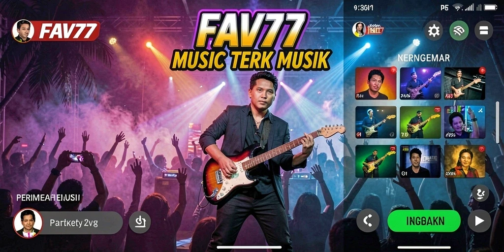 Screenshot gameplay FAV77 menunjukkan aksi bermain musik yang seru.