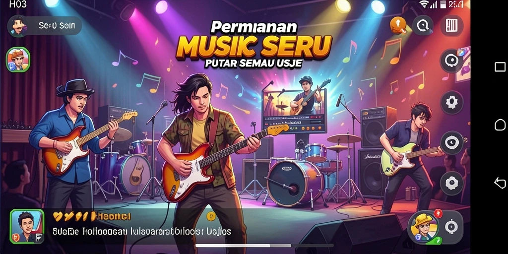 Screenshot H03 menampilkan gameplay seru dengan alunan musik yang memikat.