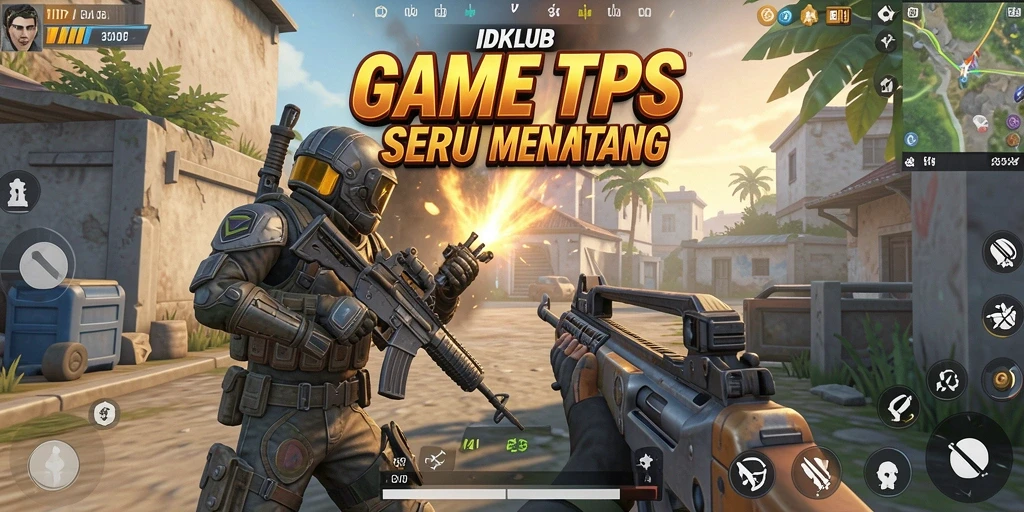 Screenshot dari gameplay <strong>IDKLUB</strong> yang menampilkan aksi menembak seru.