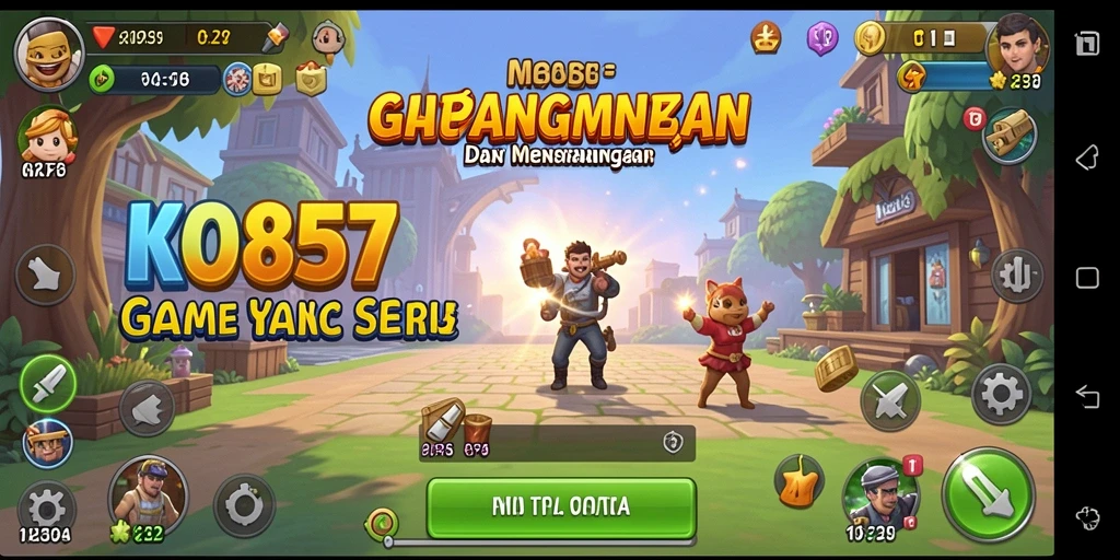 Screenshot utama KO857 yang menampilkan gameplay Idle yang menarik.