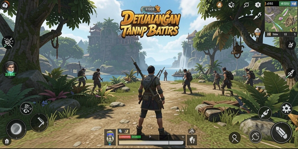 Gameplay ME355 menampilkan dunia terbuka yang luas dan indah.