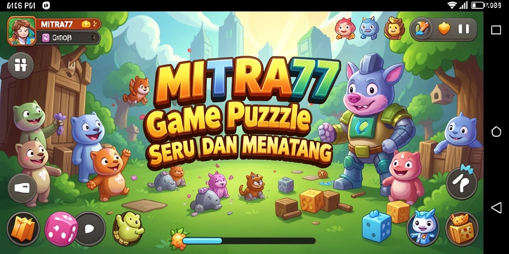 Screenshot gameplay <strong>MITRA77</strong> menunjukkan berbagai tantangan Puzzle yang menantang.