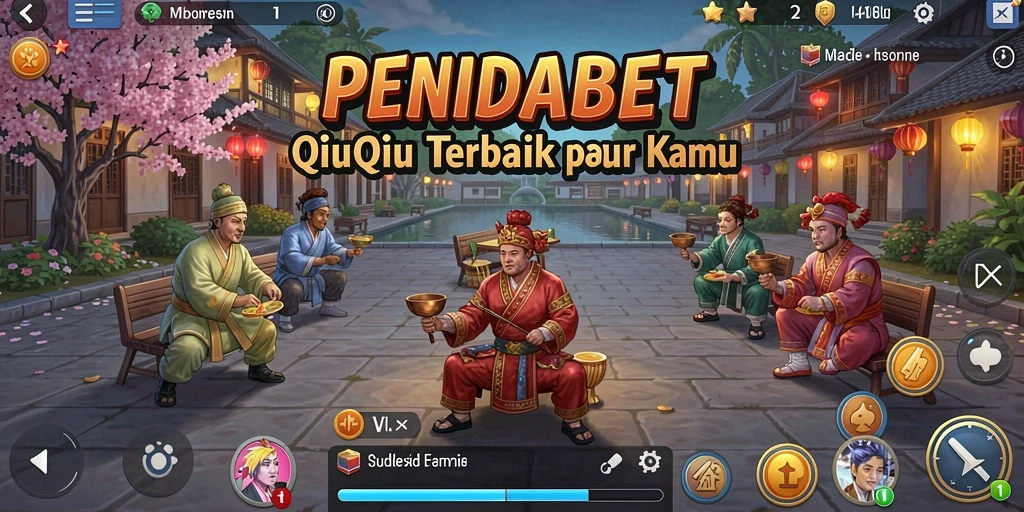 Screenshot utama PENIDABET menampilkan gameplay QiuQiu yang seru.