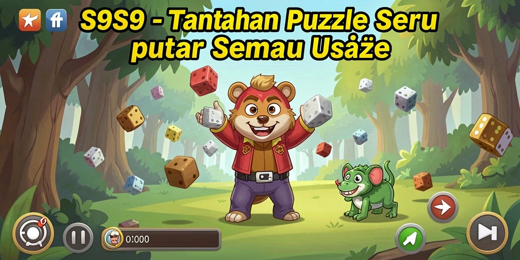Tampilan utama gameplay S9S9 menunjukkan tantangan puzzle yang menarik.