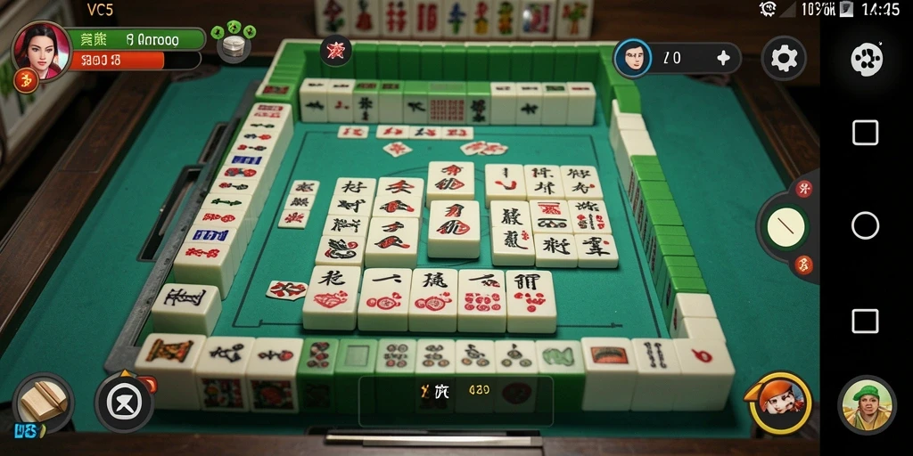 Gameplay Mahjong yang seru dan menantang pada VC5.