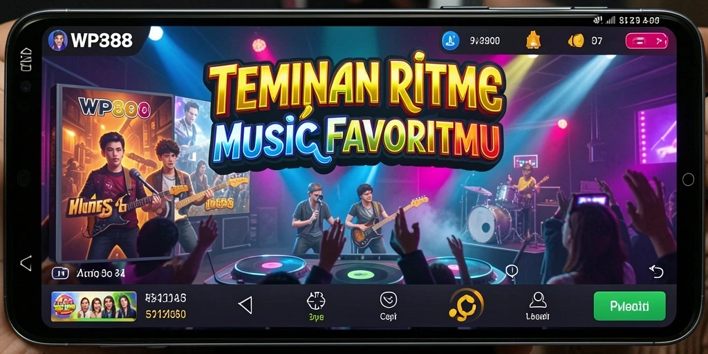 Tampilan gameplay WP888 yang menampilkan pengalaman musik interaktif.