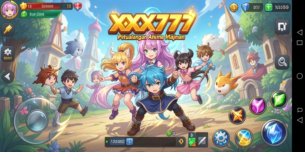 Gameplay XXX777 dengan karakter Anime menarik dan grafis menawan.